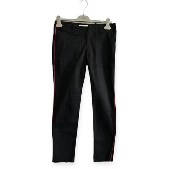 Nili Lotan Jenna pant with Piping, Black with red, Size 2 - Picture 3 of 13